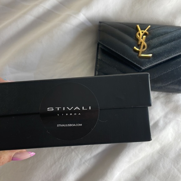 YSL SAINT LAURENT CASSANDRE MATELASSÉ COMPACT TRI FOLD WALLET QUILTED LAMBSKIN - Picture 16 of 16